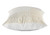20" X 20" Beige Gray And Off-White 100% Cotton Patchwork Zippered Pillow