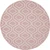 5' Gray Round Moroccan Power Loom Area Rug Polypropylene Decor