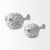 6" White Ceramic Puffer Fish Tabletop Sculpture