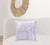 22" Purple and White Geometric Cotton Throw Pillow With Texture