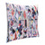 24" X 24" Red Pink Blue Gray And Black Polyester Abstract Zippered Pillow
