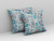 18" X 18" Gray And Pink Paisley Blown Seam Suede Throw Pillow
