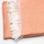 55" X 70" Coral And Ivory Cotton Woven Plush Throw Blanket with Tassels