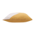 24" X 24" Yellow And Ivory 100% Cotton Abstract Zippered Pillow