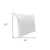 22" X 22" White Polyester Blown Seam Pillow Insert