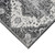 10' Ivory Black And Gray Medallion Runner Rug