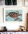 Sea Turtles Collage 1 White Framed Print Wall Art Wood Print
