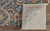 2' X 3' Ivory Blue And Burnt Orange Floral Area Rug With Fringe