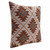 20" X 20" Rust And Off-White 100% Cotton Geometric Zippered Pillow