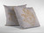 16” Gold White Hamsa Boho Suede Throw Pillow