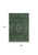 9' X 13' Gray and Green Medallion Non Skid Area Rug 100% PET