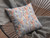 16" Orange Lavender Tropics Suede Throw Pillow