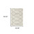 5' X 8' Ivory And Grey Geometric Shag Power Loom Stain Resistant Area Rug