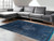 8' X 11' Blue and Gray Medallion Non Skid Area Rug