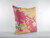 16" Purple Gray Garden Decorative Suede Throw Pillow
