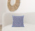 18" X 18" Indigo Hot Pink Geometric Blown Seam Suede Throw Pillow