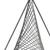 Contemporary Gray Metal Triangular Decor Piece