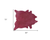 6' X 7' Fuchsia Cowhide Hand Knotted Area Rug