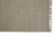 8' X 10' Tan and Ivory Wool Geometric Hand Woven Area Rug With Fringe