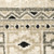 5' X 7' Ivory Grey Black And Ivory Southwestern Power Loom Stain Resistant Area Rug