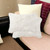 Set of Two 12" X 20" Off White Faux Fur Throw Pillow