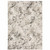 5' X 8' Ivory Grey Black Beige And Tan Abstract Power Loom Stain Resistant Area Rug