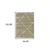 8' X 10' Grey And Ivory Geometric Power Loom Stain Resistant Area Rug