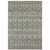 5' X 7' Blue And Beige Geometric Power Loom Stain Resistant Area Rug