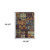 3' X 5' Blue and Gold Abstract Power Loom Area Rug