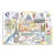 24" Fun Illustrated Paris Map Canvas Wall Art - 808230017245