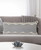 14" X 36" Gray And Tan Cotton Chevron Throw Pillow