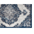 2' X 3' Ivory And Blue Medallion Area Rug