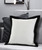 20" Black and White Throw Pillow