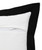 20" Black and White Throw Pillow
