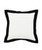 20" Black and White Throw Pillow