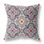 20" Mauve Blue Cloverleaf Boho Suede Throw Pillow