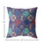 20” Navy Red Trellis Suede Throw Pillow