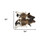 5' X 7' Light Brown and White Cowhide Hand Knotted Area Rug
