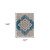 9' X 12' Blue Rust And Beige Medallion Area Rug