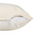 20" X 20" Beige And White 100% Cotton Striped Zippered Pillow