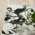 5' X 7' Gray and White Abstract Power Loom Area Rug