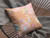 20" Pink Orange Garden Decorative Suede Throw Pillow