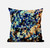 20" Orange Blue Springtime Suede Throw Pillow