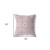 18" X 18" Muted Pink Floral Blown Seam Suede Throw Pillow
