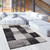 2' X 4' Gray Geometric Blocks Area Rug