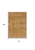 7' X 9' Orange and White Medallion Non Skid Area Rug