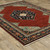 10' X 13' Red and Black Oriental Power Loom Area Rug