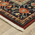 10' X 13' Red and Black Oriental Power Loom Area Rug
