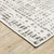 7' X 10' Gray and White Abstract Power Loom Area Rug