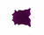 5' X 7' Purple Cowhide Hand Knotted Area Rug